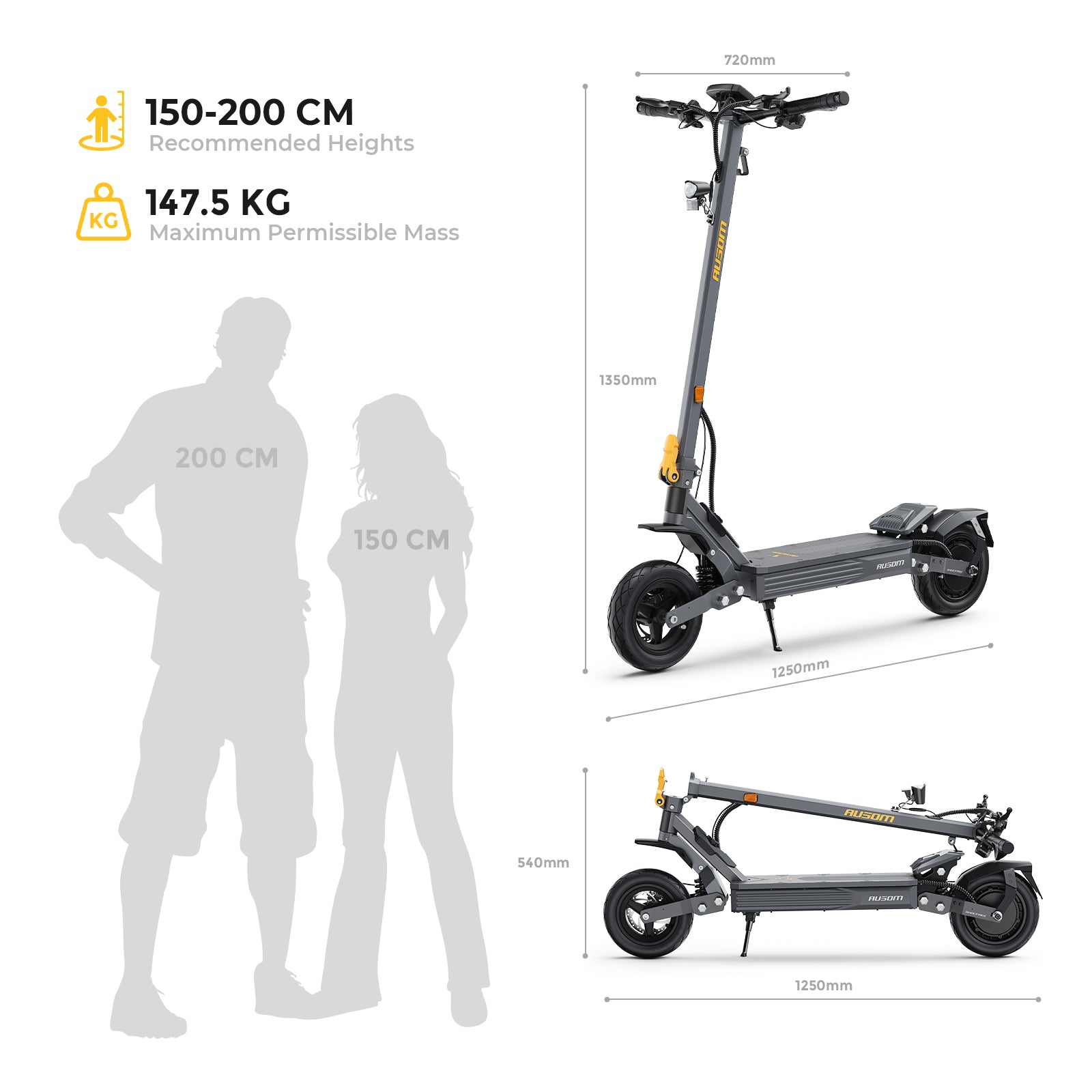 Ausom K30 VMP Electric Sccooter (DGT-Certified)